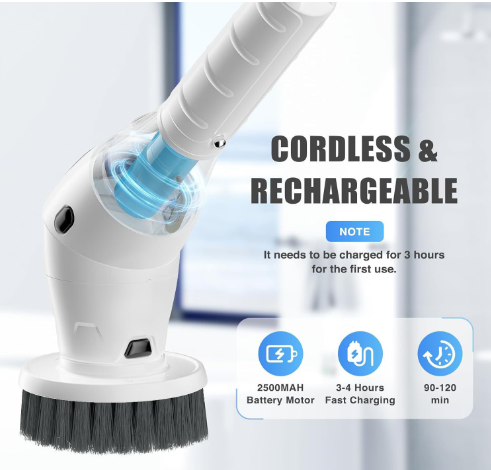SwiftScrub Pro 8-in-1 Electric Cleaning Brush