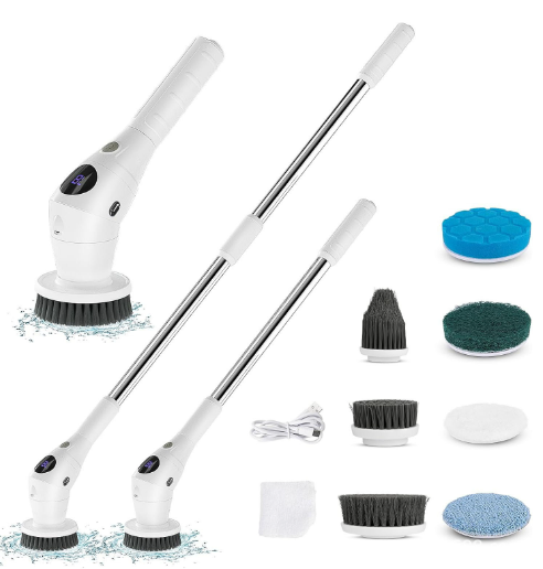 SwiftScrub Pro 8-in-1 Electric Cleaning Brush